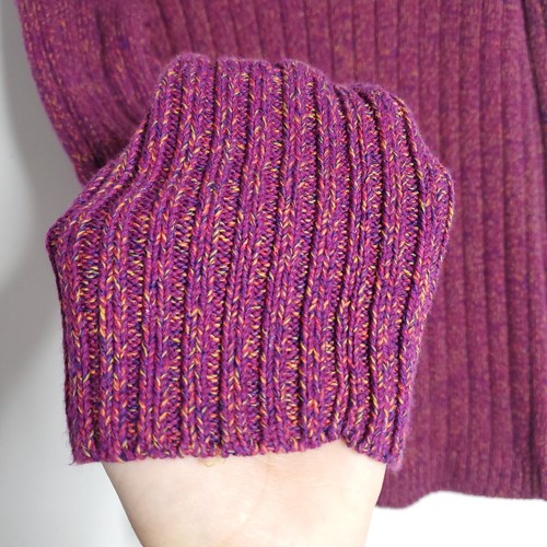 Chico's Turtleneck Knit Sweater Size 0 US 4 Purple Long Sleeve Preppy Casual - Picture 7 of 8