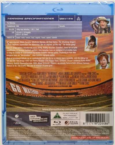 Blu-ray - The Waterboy (Danish Import) English Language Brand New Sealed - Picture 2 of 2