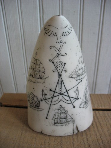 Reproduction Scrimshaw whale tooth Kelsey Marine Salvage mystery adventure game - Picture 3 of 10