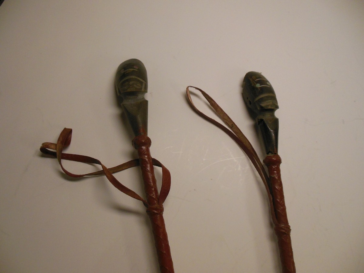 Cravache équitation Vintage - Cuir Et Bois De Cerf - À Réparer - Angleterre