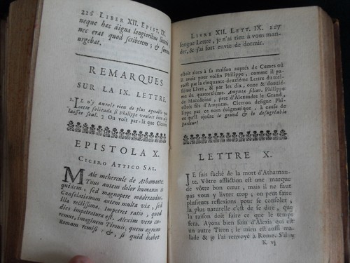 1714 Cicero, Letters, Lettres de Ciceron a Atticus, Text in French & Latin - Foto 8 di 9