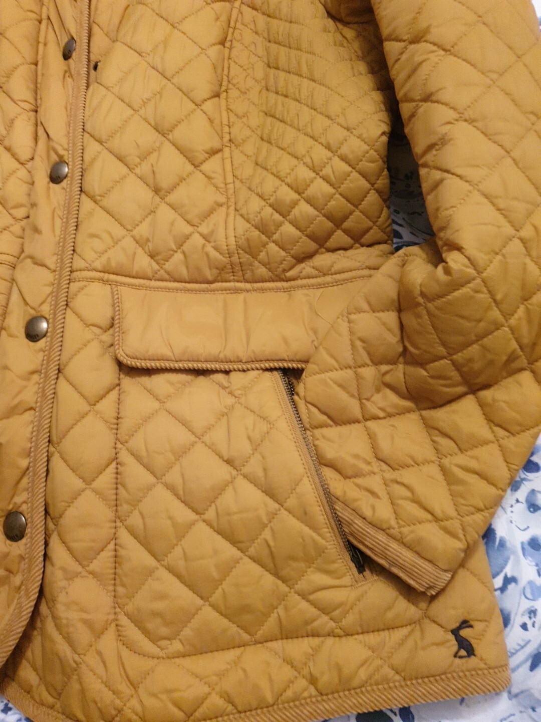 Ladies Joules Newdale Caramel/ Mustard Quilted Jacket Size UK 18 eBay