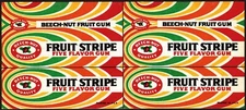 Vintage decal BEECH NUT Fruit Stripe Gum for countertop display unused n-mint