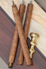 Classic Walking Stick Wooden and Brass  Walking Stick Gift for Grandfather