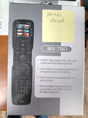 Universal Remote Control URC Model MX-780 paired with MRF-260 - Used