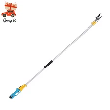 Electric Pruner Cordless Pruning Shears Extension Pole +2 Lithium Battery NEW