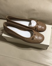 Naturalizer Leather Lattice Flat 6.5 W