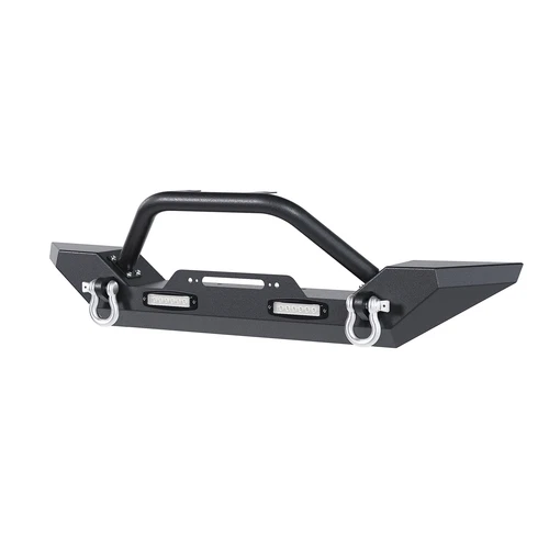 Rock Crawler Front Bumper Winch Plate w/ D-Rings For 87-06 Jeep Wrangler TJ YJ - Picture 14 of 18