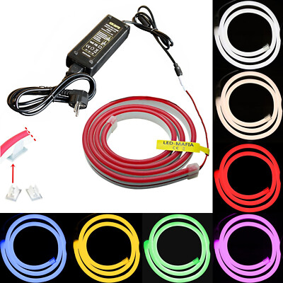 LED Saunabeleuchtung 230V hitzebeständig Streifen Leuchtstreifen Stripe warmweiß