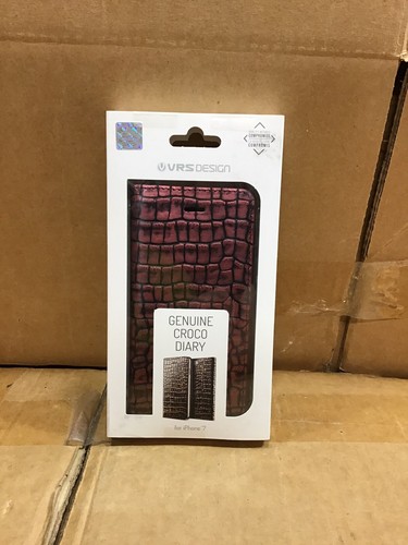 VRS Design Croco Diary Card Slot Wallet Case Cover for iPhone X / XS 7 Plus - Picture 6 of 31