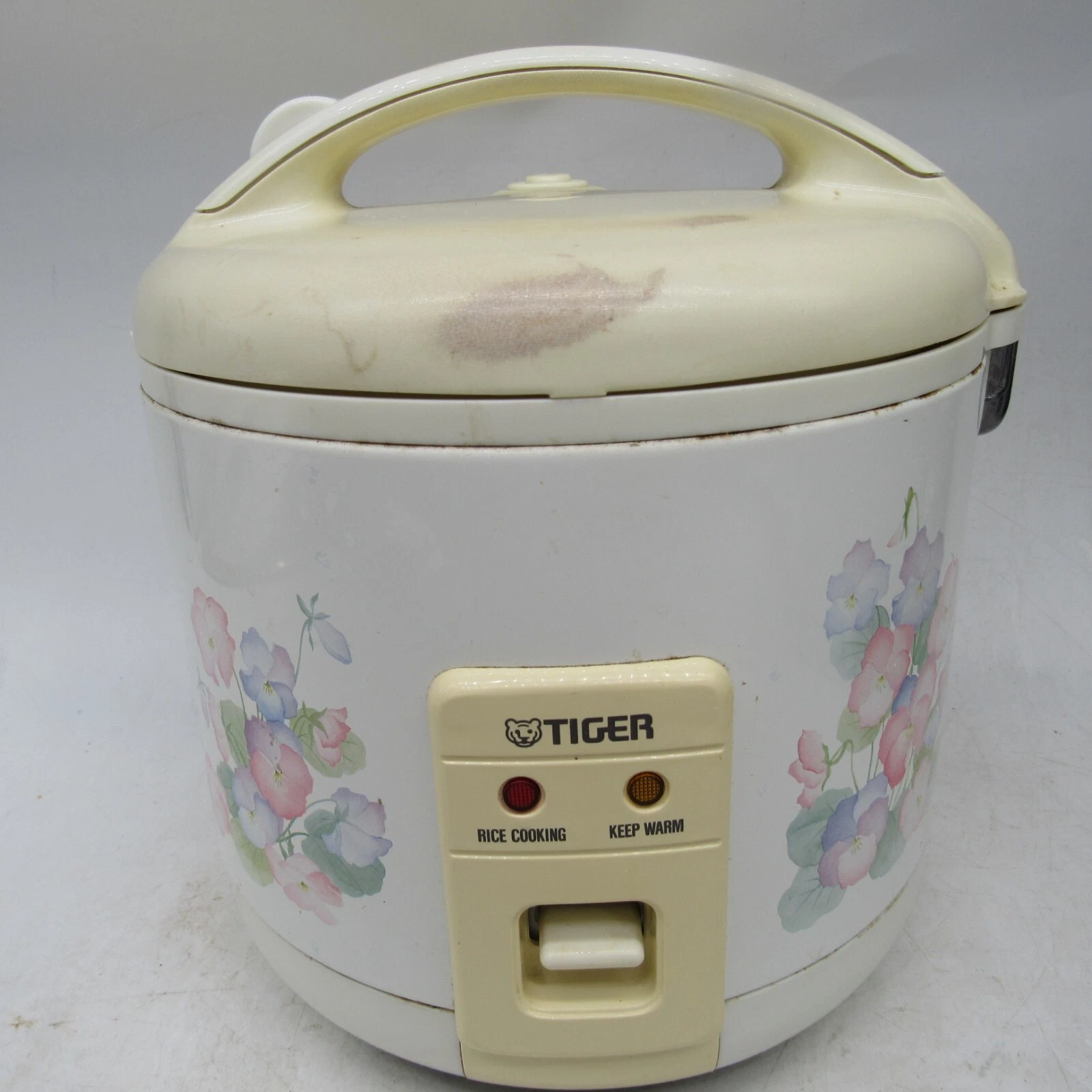 $139.00 TIGER JNP-0720 4-CUP RICE COOKER & WARMER Made In Japan Floral - Tested
