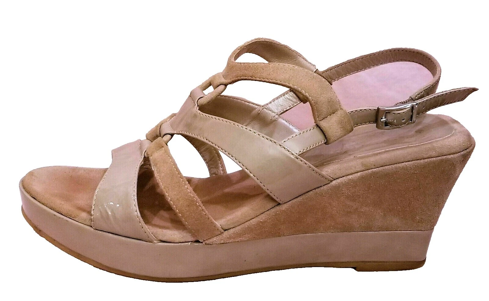 Parte superior feminina de camurça Aquatalia wedge
