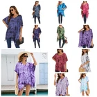Beautybatik BOHO HIPPIE Batik Tie Dye Plus Size Tunic Blouse Kaftan Top XL to 4X