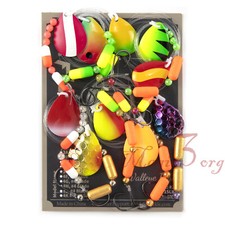 10pcs Spinner Blades DIY Rig Kit Octopus Hooks Lure Bait Walleye Live Float