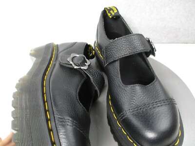Dr. Martens Addina Quad Flower Buckle Platform Mary Jane Shoes