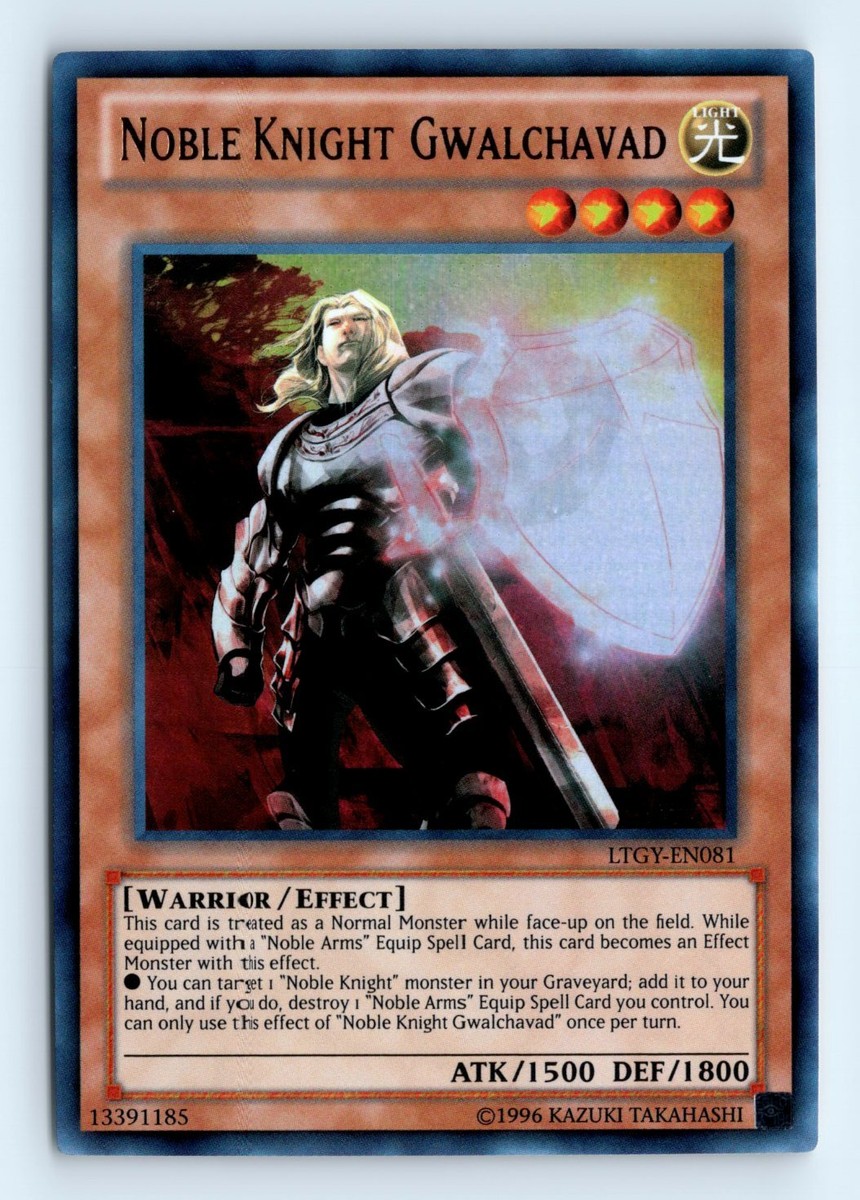 Yu-Gi-Uh Noble Knight Gwalchavad #LTGY-EN081 Lord of the Tachyon Galaxy tcg 