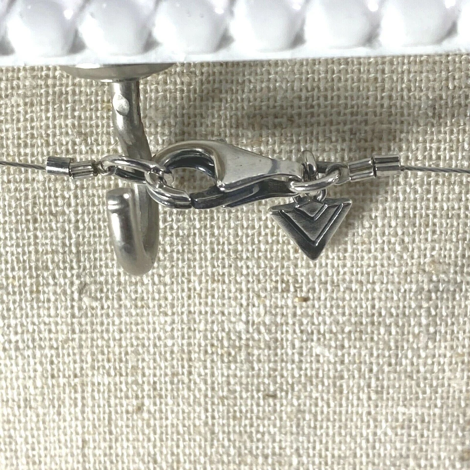 Collar Silpada de cuarzo rosa y perlas de plata de ley con ilusión de collar Foto 3 de 4