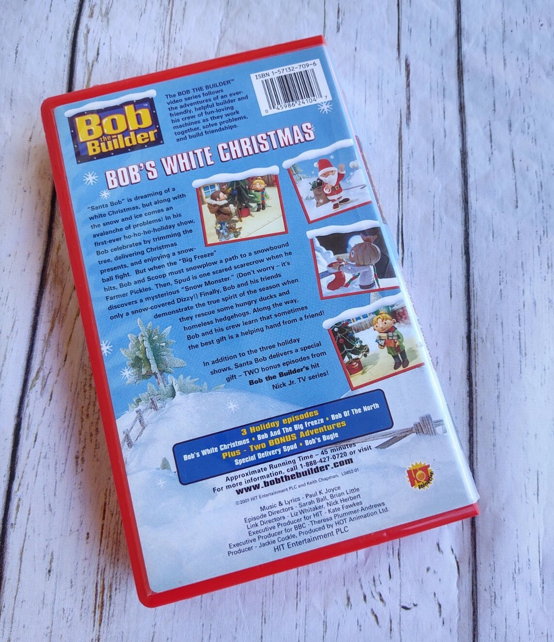 Bob the Builder BOB'S WHITE CHRISTMAS VHS Video Tape HIT Entertainment