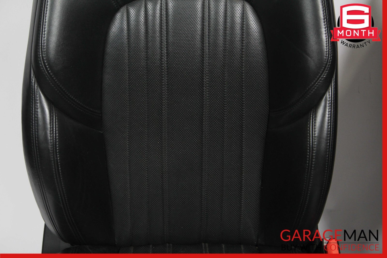 14-17 Maserati Ghibli M157 Front Complete Seat Cushion Cover Assy Set Black OEM