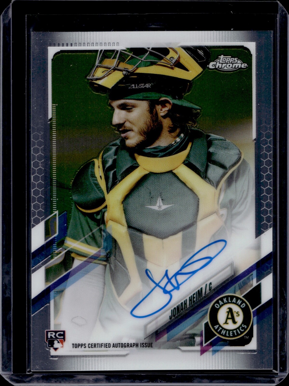 2021 Topps Chrome Baseball Jonah Heim #RA-JH Rookie RC Autograph