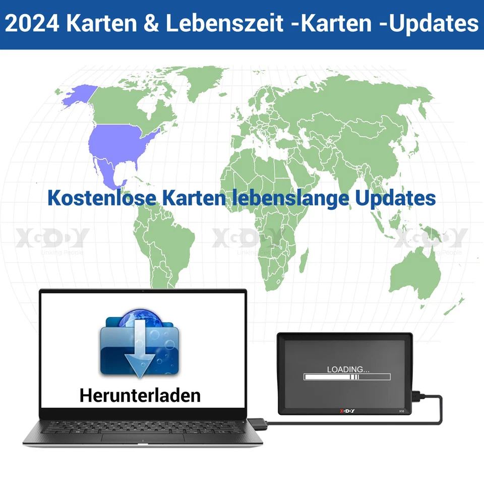 9 Zoll GPS Navi Navigation für Auto LKW PKW Navigationsgerät 16GB+256MB ▶EU ▶FM - Bild 2 von 4