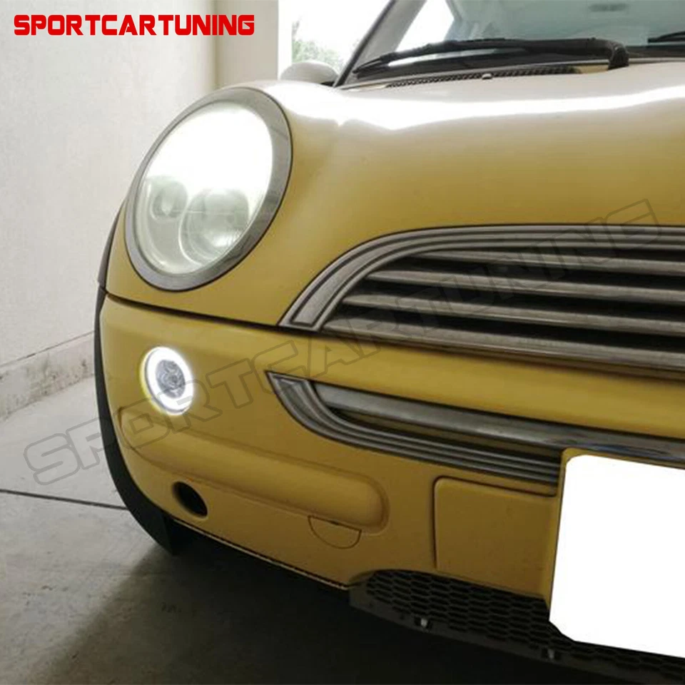 2x Amber/White LED Halo Turn Signal Light DRL Lamps For Mini Cooper R50 R52 R53 - Image 4 of 4