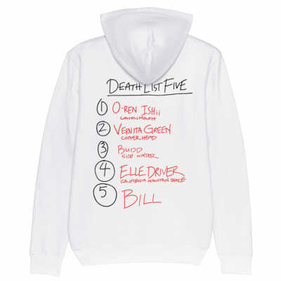 DEATH LIST FIVE Hoodie | Kill Bill - Quentin Tarantino - Bio-Baumwolle