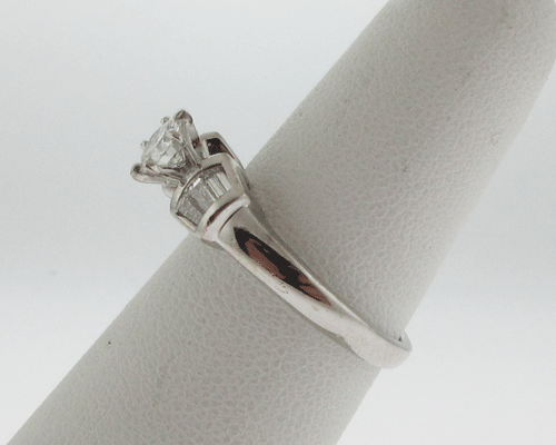 NEW Genuine 0.55cttw Diamonds Solid Platinum Engagement Ring FREE Sizing - Picture 5 of 6