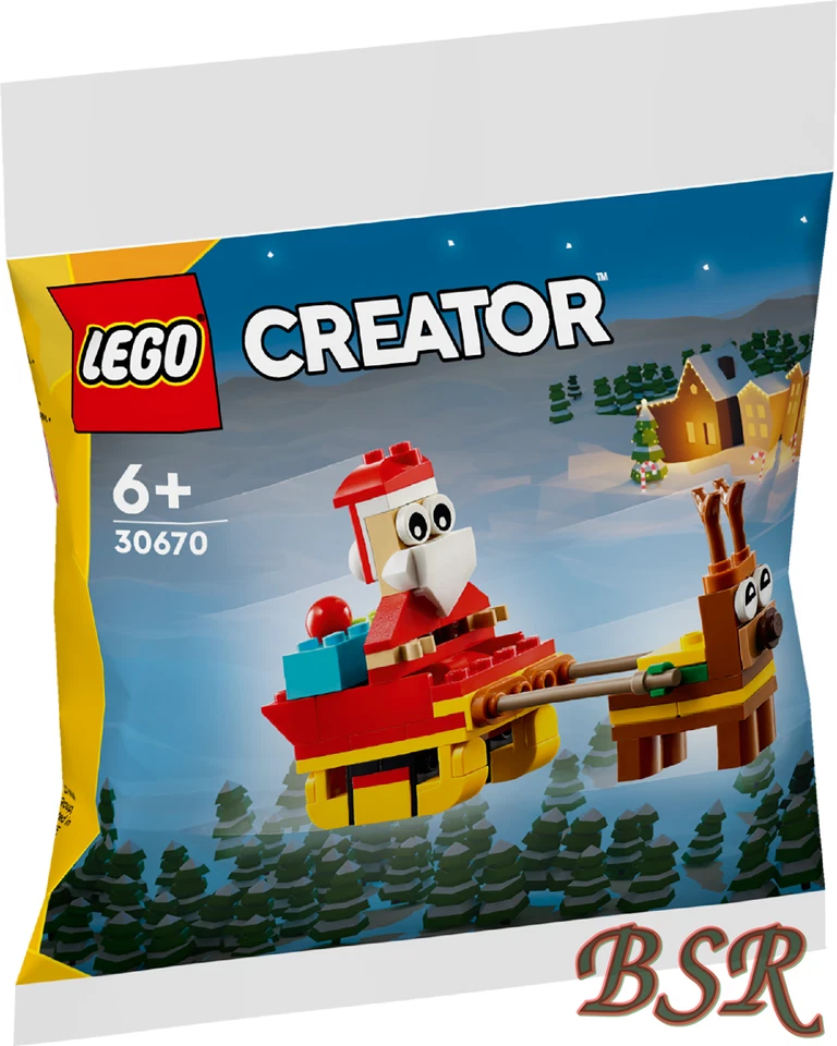 LEGO® Polybag: Creator 30670 Weihnachtsmann auf Schlittenfahrt ! NEU & OVP !
