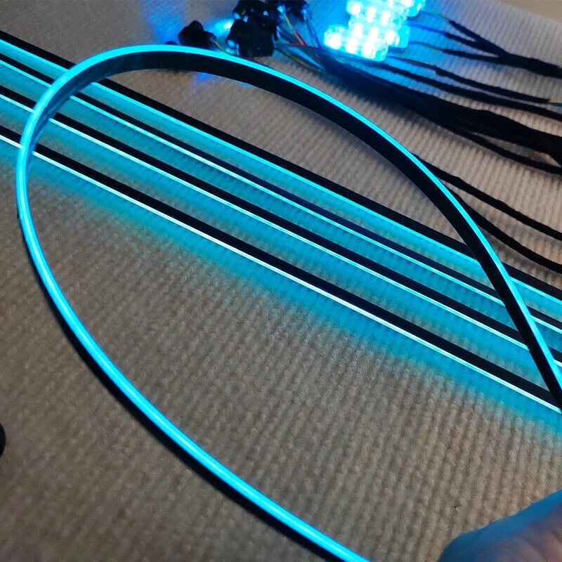 12-Color Interior Door Ambient Light for Bmw 328I 528I E39 E46 E90 X5 X6 APP US — 第 4/4 张图片