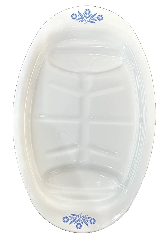 Vintage Corning Ware P-19 Large Platter Blue Cornflower Pattern - Изображение 2 из 4