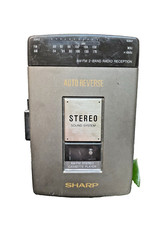 SHARP Vintage Walkman Tape Player AM/FM Radio Works 