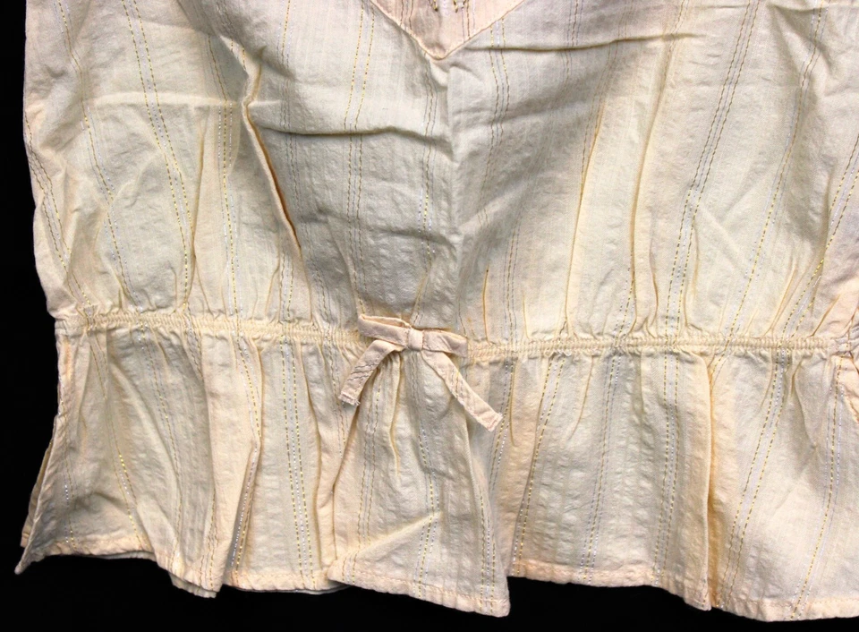 NUEVA DE COLECCIÓN 2007 Gymboree Savanna Sunset Marfil Lentejuelas Brillante Blusa Rayas Metálica Foto 2 de 4