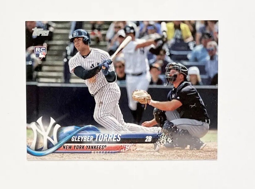 2018 Topps Series 2 Photo Variation #699 Gleyber Torres Rookie RC SP SSP Yankees