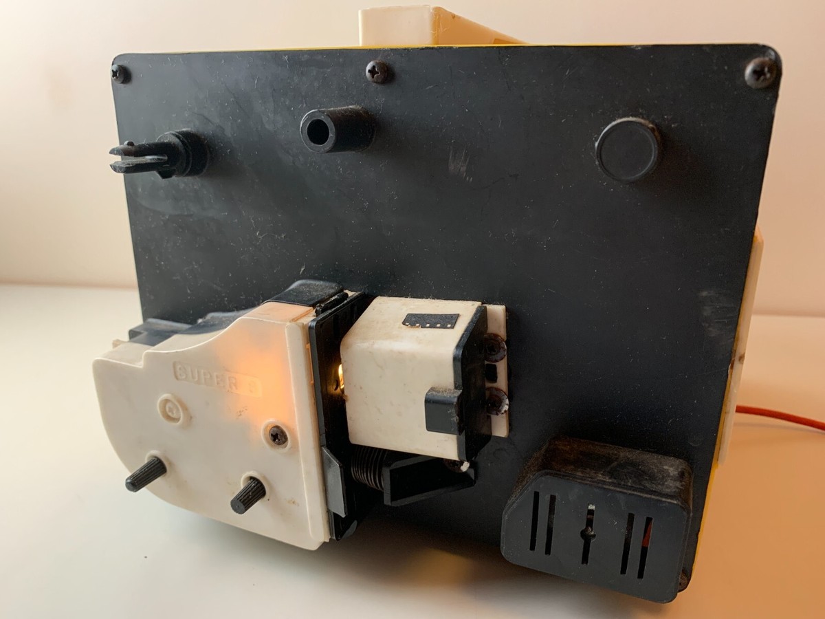 Projector CINEVISOR MUPI Vintage Jaune Orange – Déco Rétro Unique