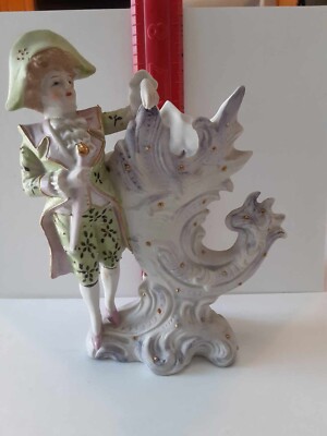 Old Vintage Dandy Vase Nick Nack What Not Shadow Box Figurine Japan