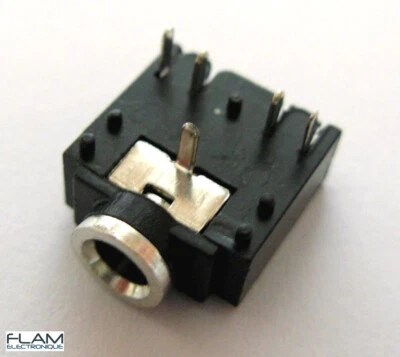 Connecteur à souder Jack 3,5mm audio stereo femelle 5 pins Female Jack connector