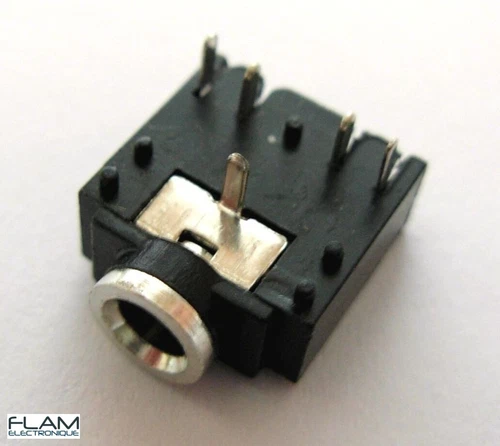 Connecteur à souder Jack 3,5mm audio stereo femelle 5 pins Female Jack connector