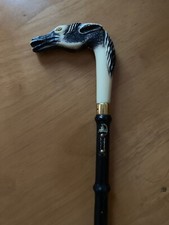 Black Horse Head Brass Shoe Horn Long Boot Ornate Collectible