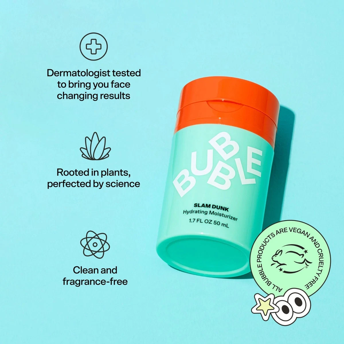 Bubble Skincare  Slam Dunk Hydrating Moisturizer for Normal & Dry Skin  Types