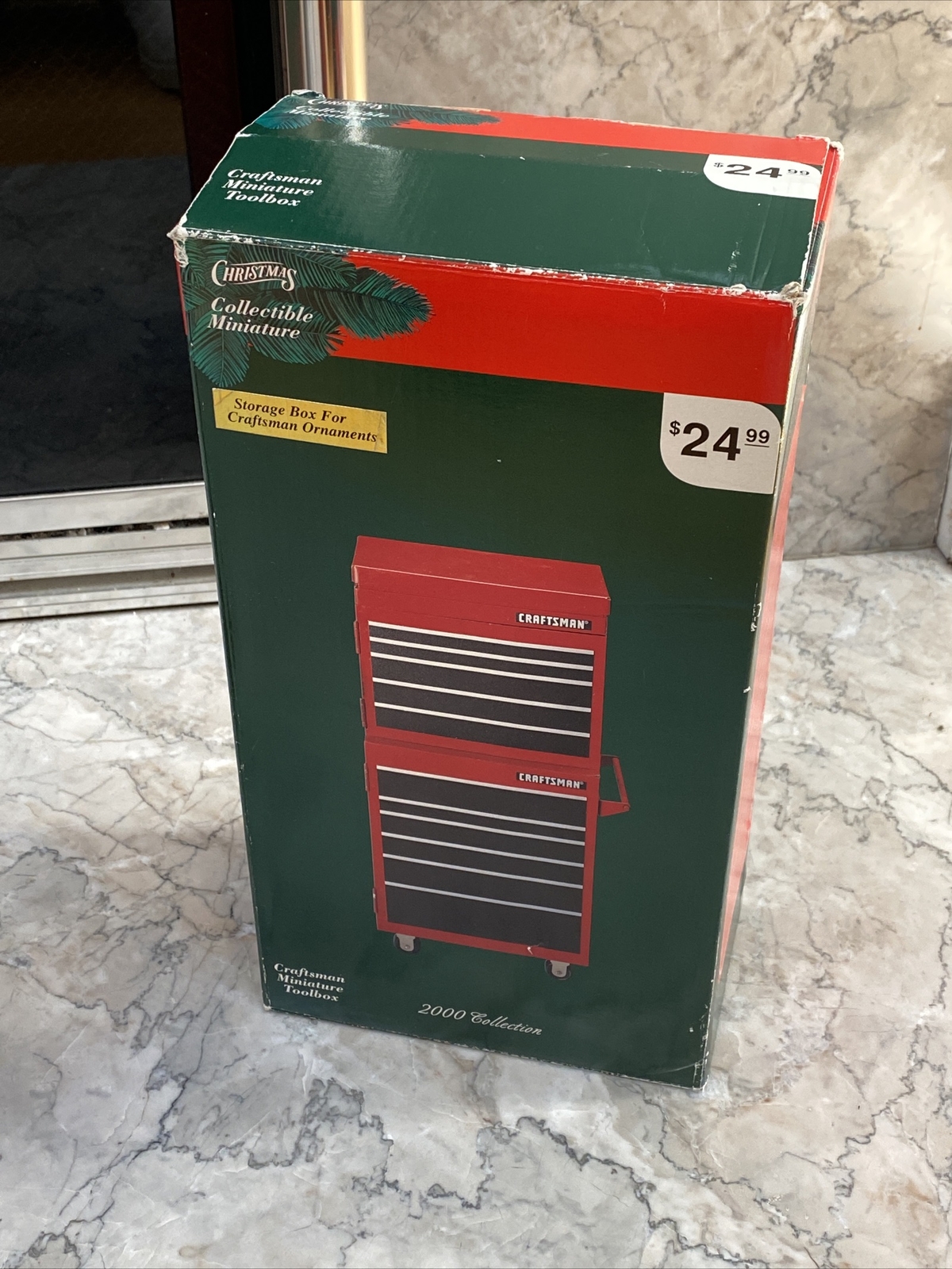 2000 Sears Craftsman Tool Box Christmas Ornament Collection Miniatures 11” Metal - Picture 8 of 11