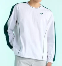 YONEX 25 S/S Unisex Tennis Anorak Sports Training Casual Top White NWT 255JJ002U