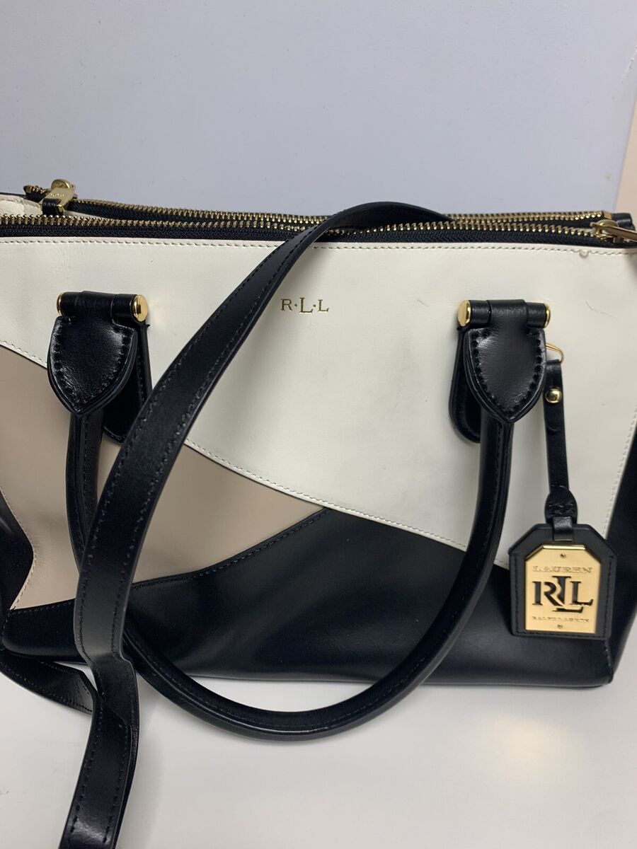 RALPH LAUREN HANDBAG/Purse- Brown Black And White leather | eBay RALPH LAUREN HANDBAG/Purse- Brown Black And White leather | eBay