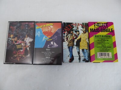 Lot of 4 Salt N Pepa Cassette Tape Hot Cool & Vicious Blacks' Magic Shoop