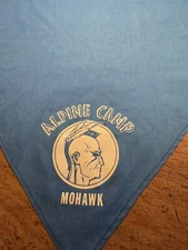 Vintage Boy Scouts  Alpine Camp  Mohawk Neckerchief 