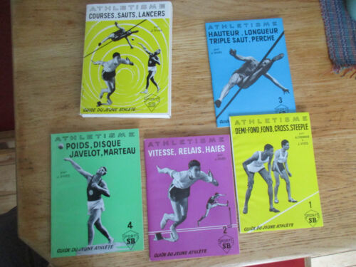 Athlétisme Courses relais haies Sauts Lancers poids Javelot 4 livres VIVÈS 1960 - 第 1/3 張圖片