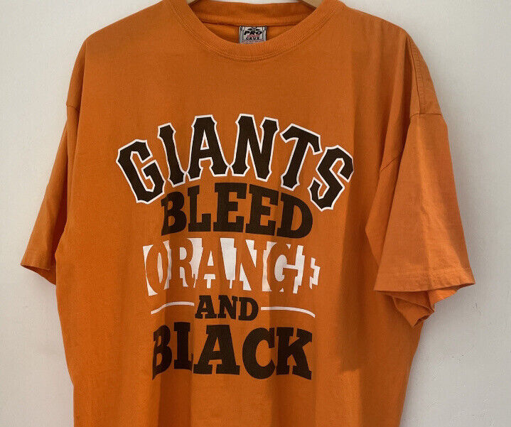 Rare SF GIANTS MLB Mens 3XL Bleed Orange and Black tshirt Pro Comfort