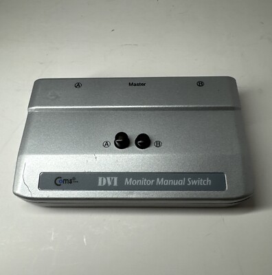 Coms DVI Manual Switch Selector Box Tv LCD Monitor 2 Port Switcher