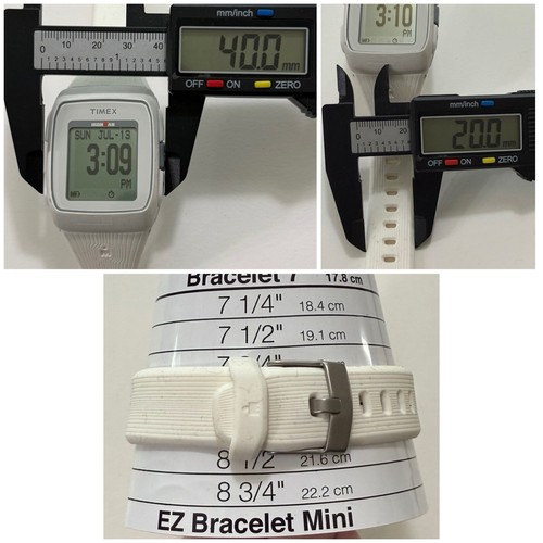 2 Timex IRONMAN Triathlon GPS Digital Watches M087 White & Black/Grey Micro USB - Picture 12 of 23