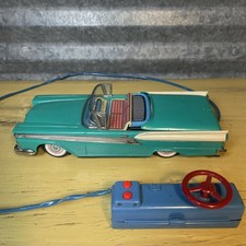 Cragstan Battery Operated Tin Ford Fairlane 500 Toy Car Japan Remote Control